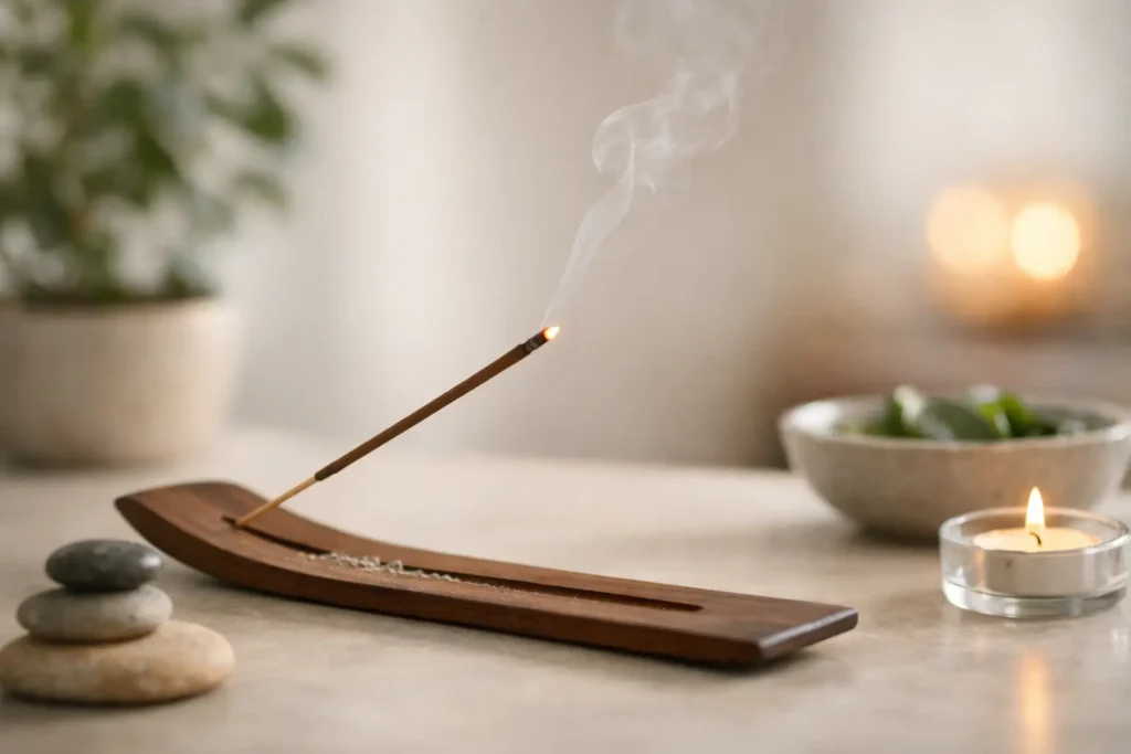 Como acender incenso sem fumaça excessiva