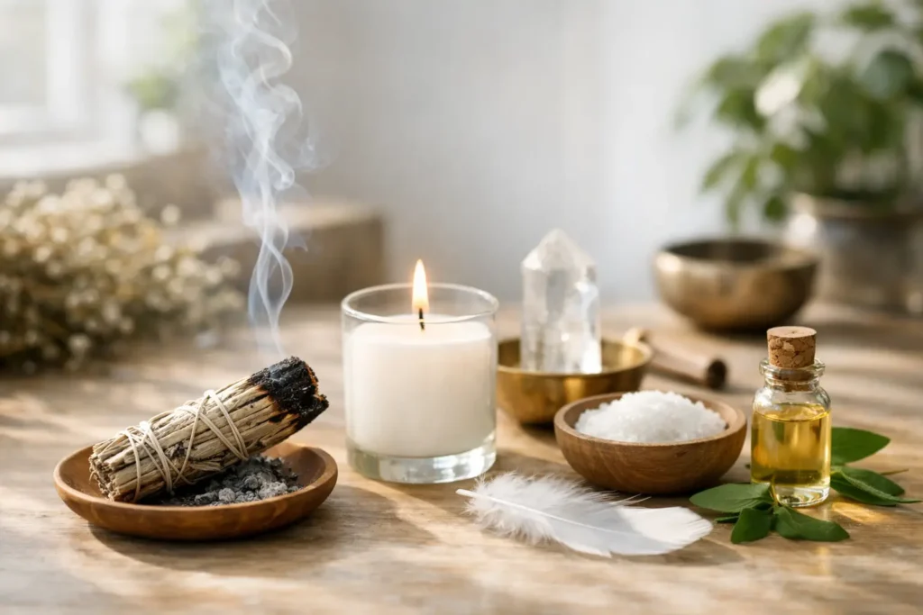 Ritual de limpeza energética para o dia a dia