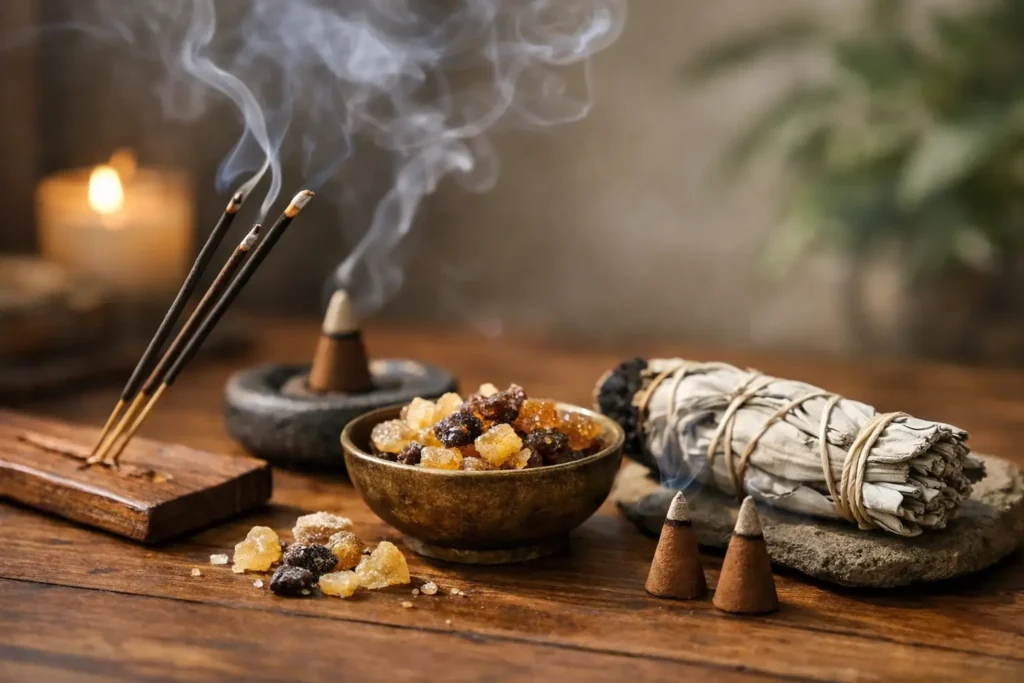 Tipos de incenso e significados reais