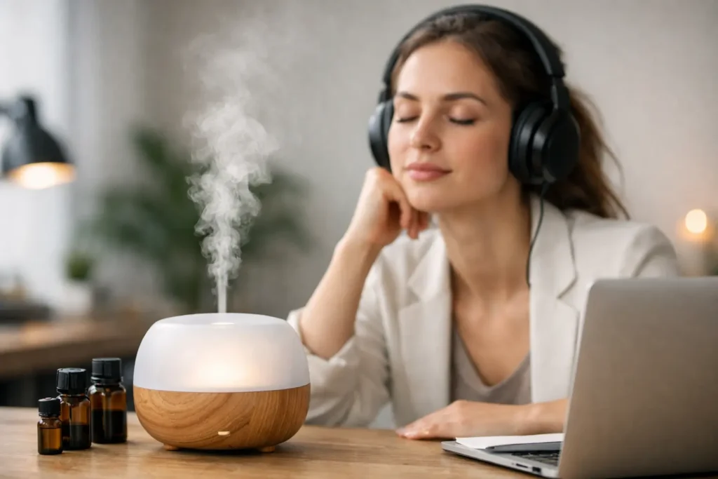 Qual aroma ajuda na concentração?