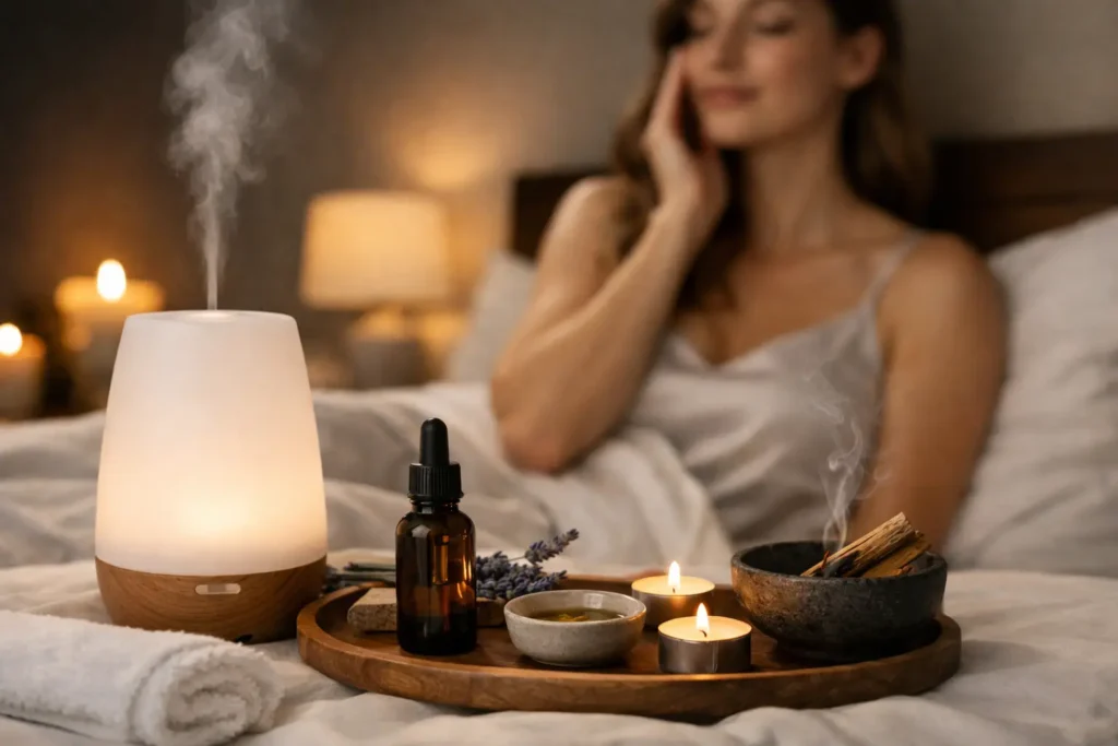 Ritual aromático antes de dormir: como fazer