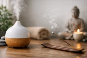 Difusor ou incenso para meditação?