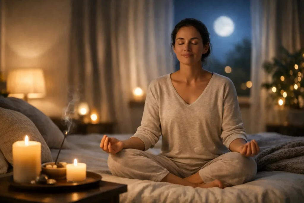 Ritual noturno para acalmar mente e dormir