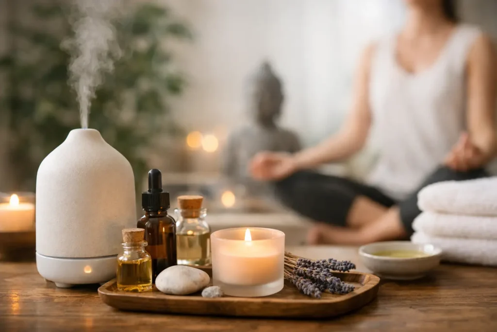 Rituais aromáticos para saúde mental diária